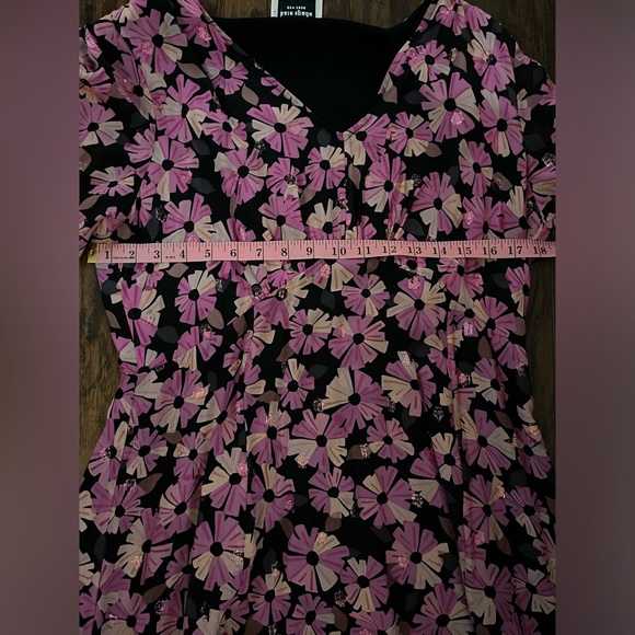Kate Spade Sparkly Floral Dress Size 12 - Picture 8 of 11